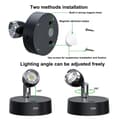 Miniatyrbillede 2 af 4: Genopladelig LED-spotlight med fjernbetjening - Svart