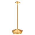 Miniatyrbillede 2 af 5: LED-bordlampe i aluminium med justerbar lysstyrke og USB-opladning - Guld