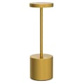 Miniatyrbillede 4 af 5: LED-bordlampe i aluminium med to lysniveauer og USB-opladning - Guld