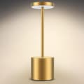 Miniatyrbillede 2 af 5: LED-bordlampe i aluminium med to lysniveauer og USB-opladning - Guld