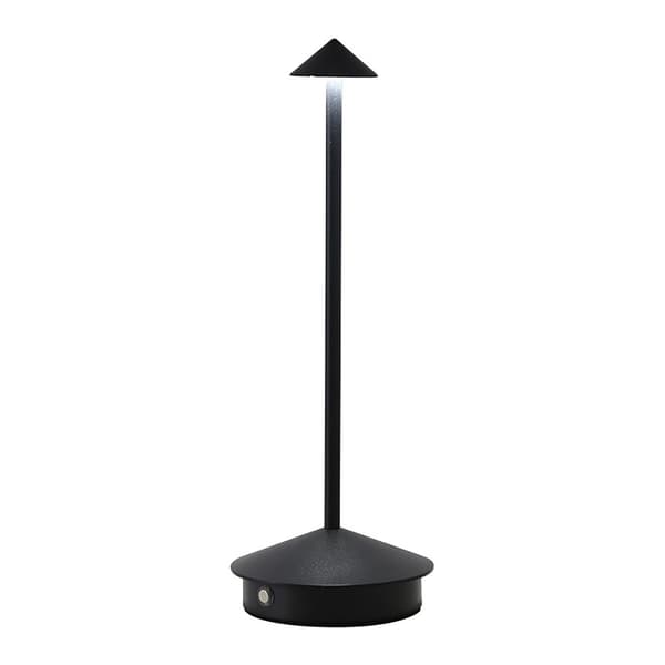 Alumiininen LED-pöytävalaisin säädettävällä kirkkaudella ja USB-latauksella - Svart