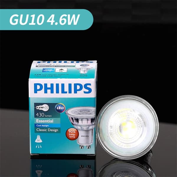 Philips LED Classic GU10 lämmin valo 1 kpl (6,2 W), himmennettävä LED-ajovalo, lämmin valkoinen, himmennettävä lämmin valo