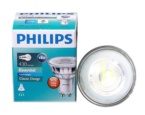 Philips LED Classic GU10 lämmin valo 1 kpl (6,2 W), himmennettävä LED-ajovalo, lämmin valkoinen, himmennettävä lämmin valo