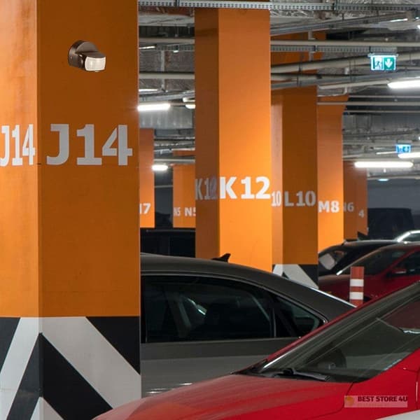 V-TAC Liiketunnistin Seinäkiinnike Musta 180°/360° IP65 VT-8093