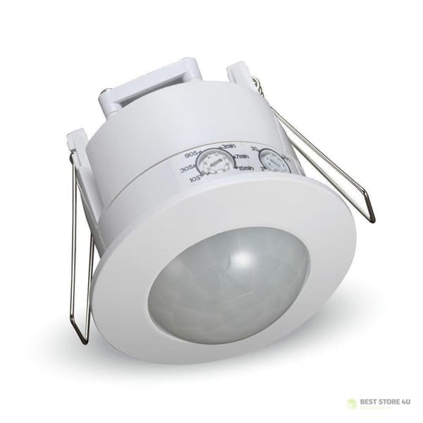360° rörelsesensor med på/av-funktion Tak Infälld tak Vit V-TAC VT-8051