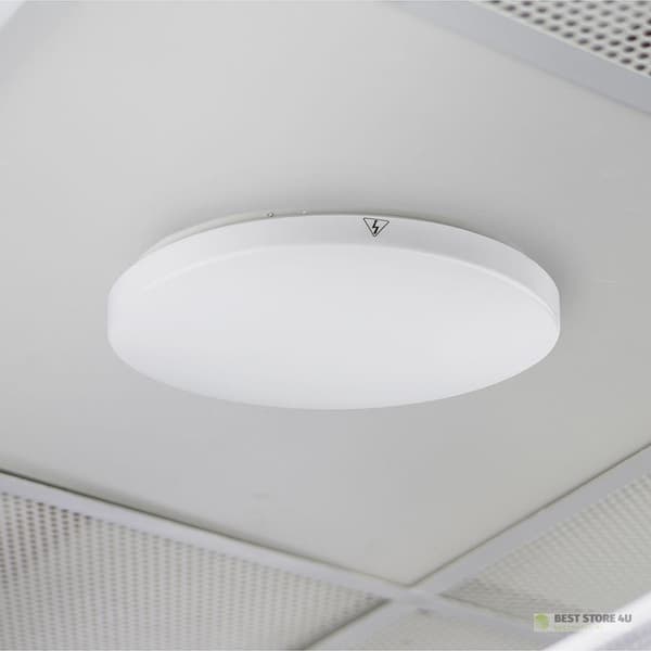 Rund loftslampe til overflademontering V-TAC 15W LED SAMSUNG CHIP IP44 120Lm/W VT-8033 4000K 1850lm 3 års garanti