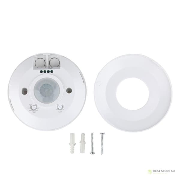 Liiketunnistin 360st V-TAC pinta-asennettava katto SLIM 25 mm valkoinen VT-8027