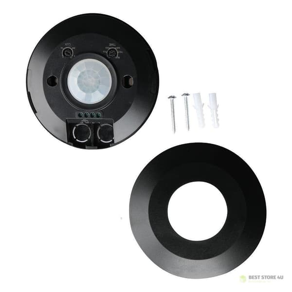 Bevægelsessensor 360st V-TAC Overflademonteret Loftslampe SLIM 25mm Sort VT-8027