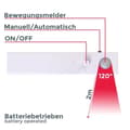 Miniatyrbild 3 av 4: LED list list med rörelsedetektor belysning skåp ljus list