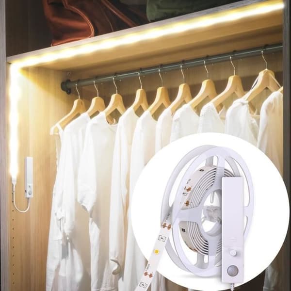 LED list list med rörelsedetektor belysning skåp ljus list