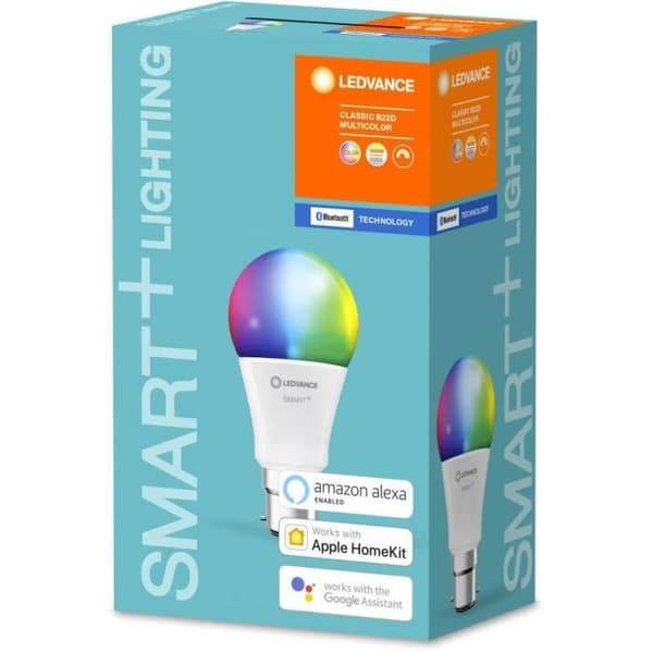 LEDVANCE Smart+ Bluetooth STANDARD FROSTAD 60W B22 FÄRGBYTE-lampa