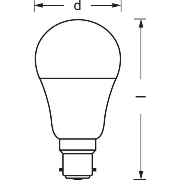 LEDVANCE Smart+ Bluetooth STANDARD FROSTAD 60W B22 FÄRGBYTE-lampa