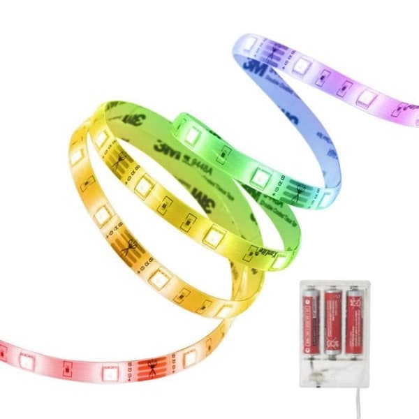 LED-ljusslang - Xanlite - 1m - Flerfärgad - Batterier ingår - 345 lumen