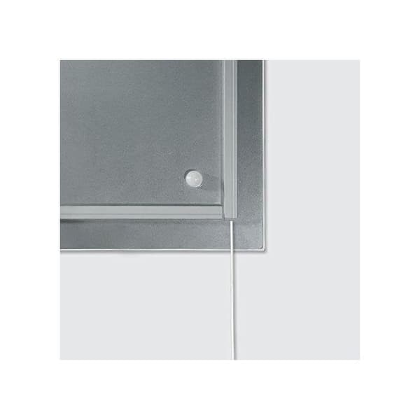 SIGEL GL402 Magnetisk glastavla, med LED-belysning, 48 x 48 cm, röd - Artverum