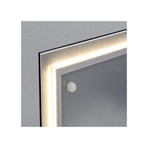SIGEL GL402 Magnetisk glastavla, med LED-belysning, 48 x 48 cm, röd - Artverum
