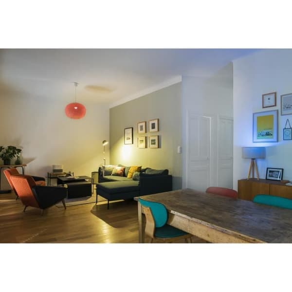 LED-lampa ansluten Wi-Fi + BT, 11 W, Färger + Vit justerbar - Konyks Antalya Color E27