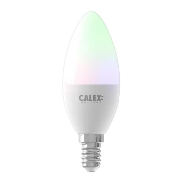 Calex Smart Tuya Wifi E14 Bougie 5W 470lm - 822-840 Variabel Vitt | RGBW - Dimbar - Motsvarar 40W
