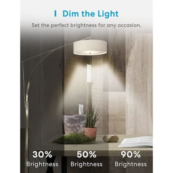 Meross LED-lampa med anslutning, E27 smart Edison filamentlampa kompatibel med Apple HomeKit, Alexa och Google Home, 810 LM