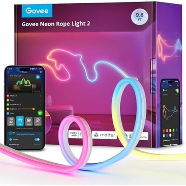 Ljus girlang - GOVEE - Neon Strip Light - 3M - Flerfärgad - Fjärrkontroll ingår