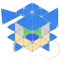 Miniatyrbild 3 av 3: Nanoleaf Shapes Starter Kit Sonic Limited Edition (32 delar) - Smart Modular RGB-ljuspaneler - HomeKit/A-kompatibel
