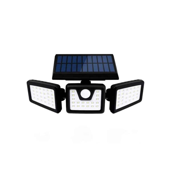 LED-lampa med 3 kraftfulla lampor (74 lysdioder) & rörelsesensor