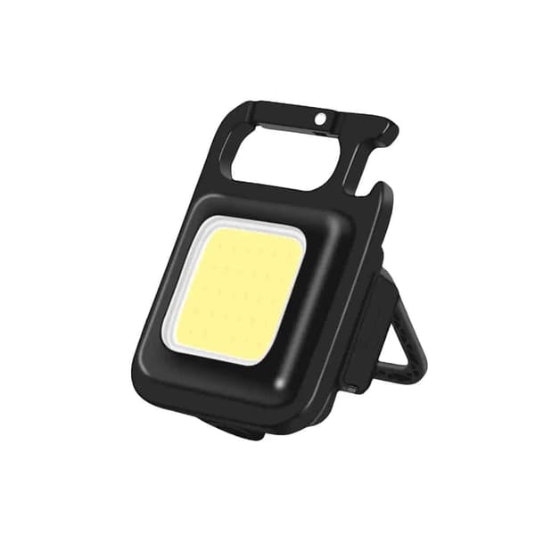 Nyckelring COB LED-ficklampa - laddningsbar - 3 ljuslägen