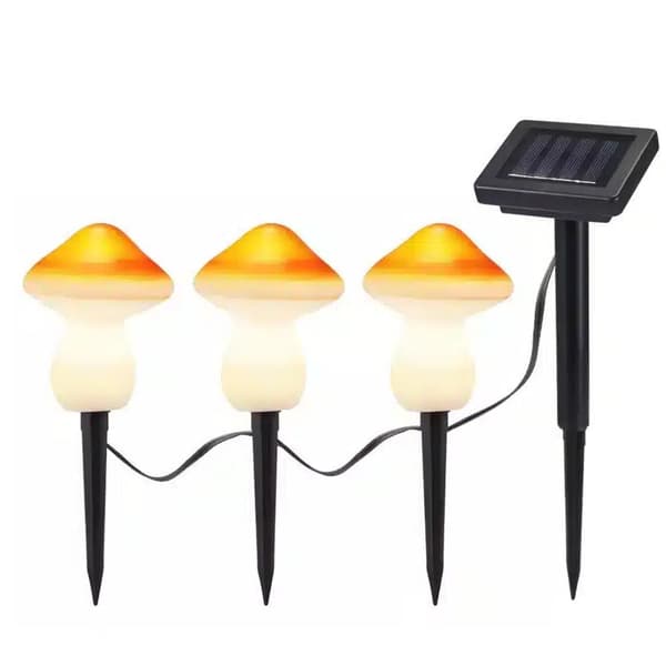 Solcellslampa LED - 3 st. - svampar
