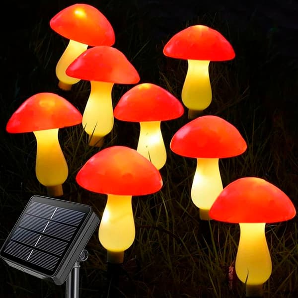 Solcellslampa LED - 3 st. - svampar