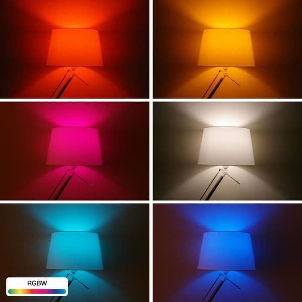 INNR E27 ansluten glödlampa - ZigBee 3.0 - Paket med 2 Multicolor + Vita justerbara glödlampor - 2200K till 6500K Justerbar intensitet.