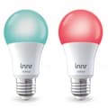 Miniatyrbild 2 av 5: INNR E27 ansluten glödlampa - ZigBee 3.0 - Paket med 2 Multicolor + Vita justerbara glödlampor - 2200K till 6500K Justerbar intensitet.