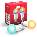 Miniatyrbild 1 av 5: INNR E27 ansluten glödlampa - ZigBee 3.0 - Paket med 2 Multicolor + Vita justerbara glödlampor - 2200K till 6500K Justerbar intensitet.