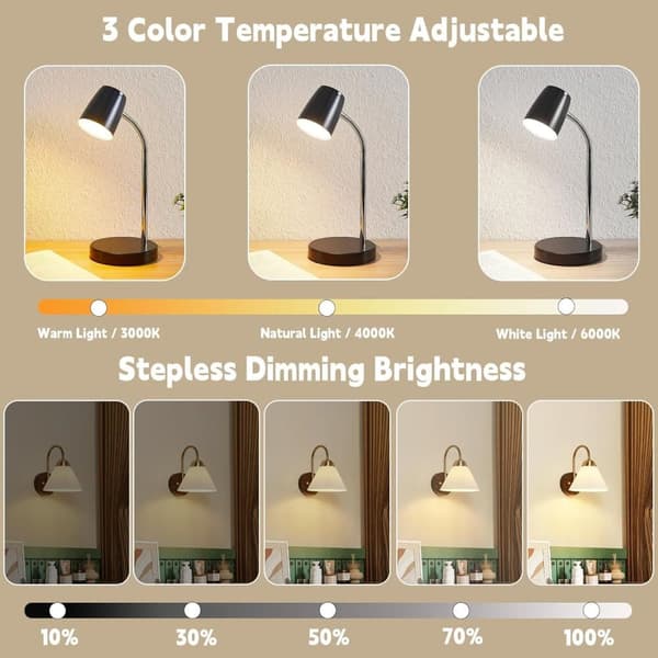 OBOSOE USB-opladet RGB LED-lys med fjernbetjening – E27 Smart pære, 12 farver + dæmpbar (800 lumen), 3-timers timer, genopladeligt natlys
