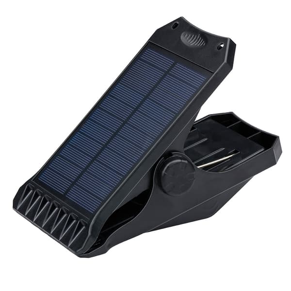 LED-lys med klemme og solcellelading