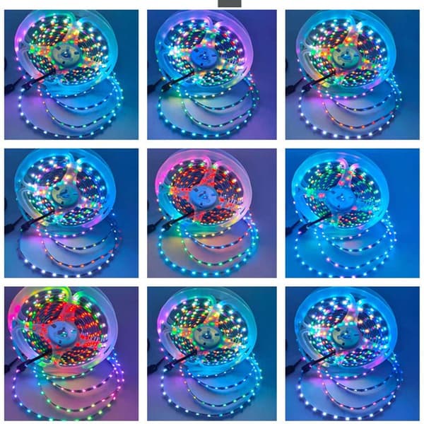 LED-remsbelysning, ultratunn design, 72 LED/m,5m, 5V