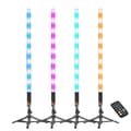 Miniatyrbillede 1 af 2: LED RGB Stemningslys, Justerbar Højde, Multifarvet Belysning, 4 stk stemningslys