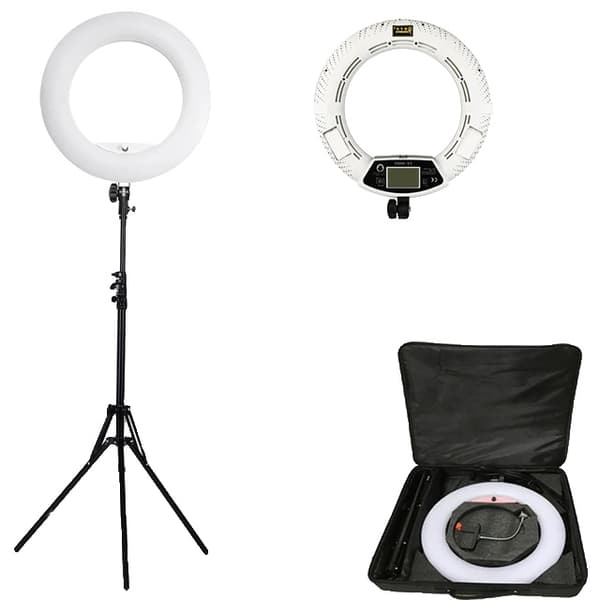 LED Ring Lys, 18 tommer i diameter, 96w Strøm, Hvid FE480