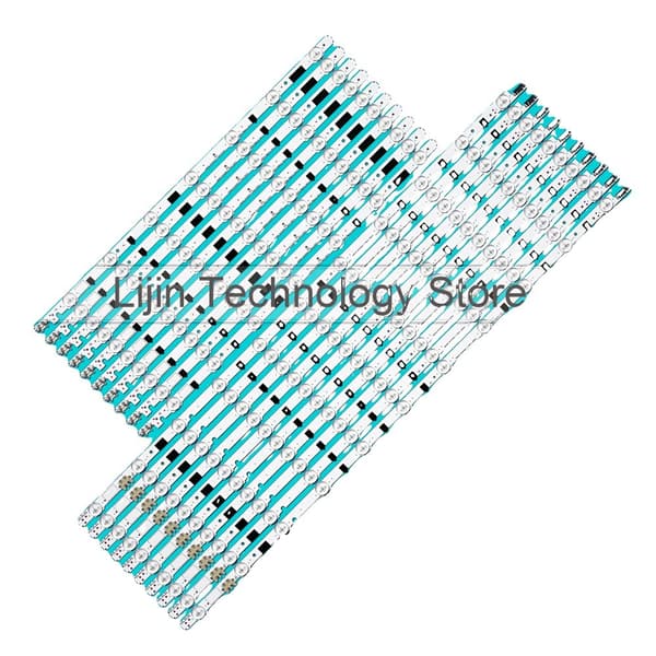 LED-remsa för UE55-modeller, 1150 mm längd, 18 LED-perlor per remsa, 3V spänning