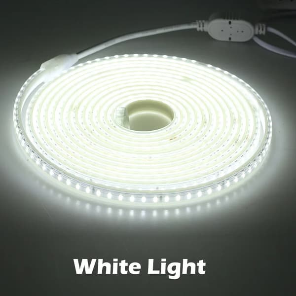 LED-remsa, 120 LED-lampor, Vattentät, Vit Ljus, 8M
