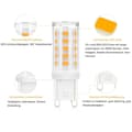 Miniatyrbild 3 av 9: Bomclap 5-pack G9 LED-lampor 3W 3000K varmvit ersätter 28W-40W halogen, ej dimbar