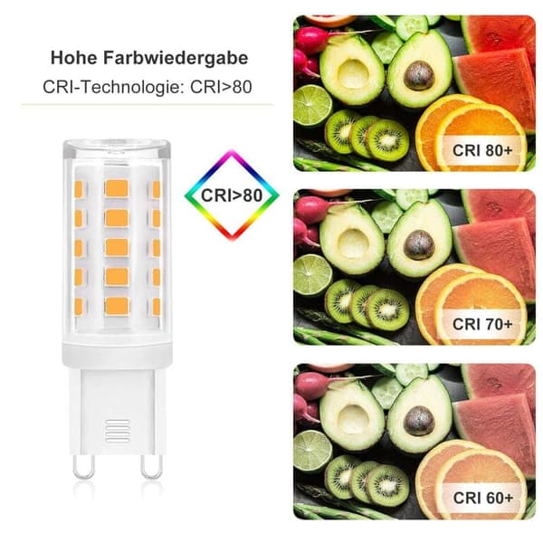 Bomclap 5-pack G9 LED-lampor 3W 3000K varmvit ersätter 28W-40W halogen, ej dimbar