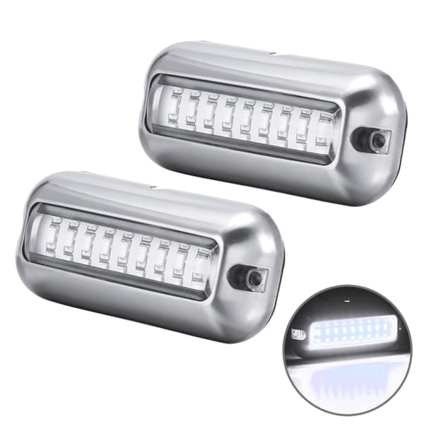 Vattentäta LED lampor för båt – 2-pack