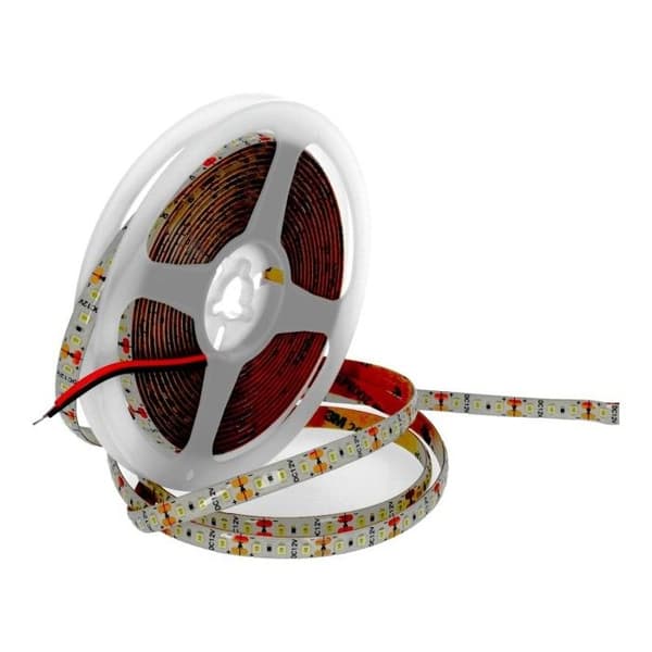 LED Strip 12V Kallvit 6000K 600LED Rulle 5 Meter IP65 Utomhus SMD2835 Högkvalitativ 3M självhäftande bas