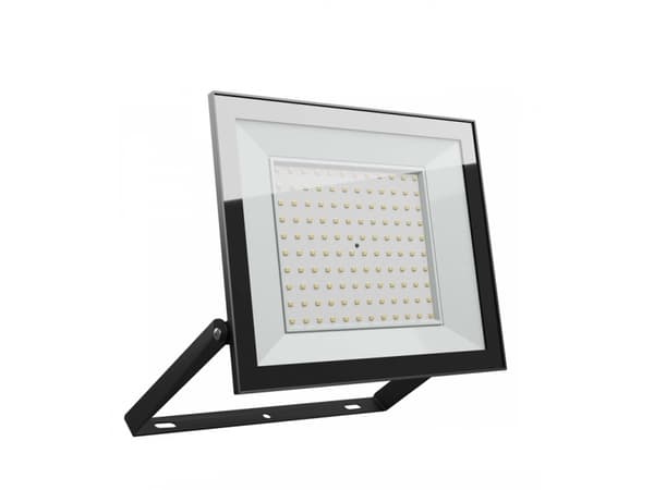 NOCTIS LUX 4 FLOMLYST 100W NW 230V IP65 251x207x26mm SVART