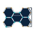 Miniatyrbillede 1 af 2: Garagebelysning, Hexagon Design, 6000-6500K Farvetemperatur, Ikke-dæmpbar,HC-3122-575