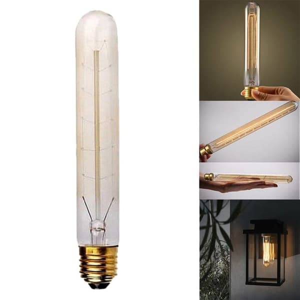 OBOSOE 8-pak pærer E27 40W, LED og glødetråd, varm hvid, til indendørs og udendørs brug