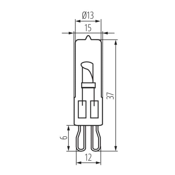 Halogenpære G9 33W 2700K 460lm STAR Kanlux 18421
