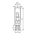 Miniatyrbillede 3 af 3: Halogenpære G9 33W 2700K 460lm STAR Kanlux 18421