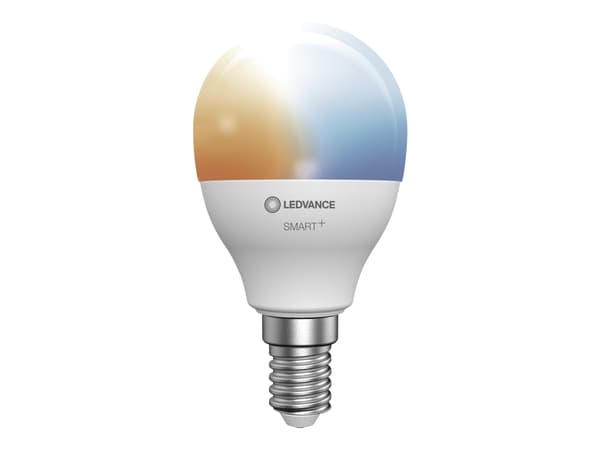 LEDVANCE SMART+ - LED-lyspære - form: P40 - E14 - 4.9 W (ekvivalent 40 W) - klasse F - avstembar hvit - 2700-6500 K - hvit