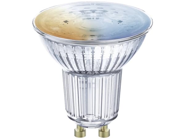 LEDVANCE SMART+ - LED-pære for søkelys - form: PAR16 - GU10 - 4.7 W (ekvivalent 50 W) - klasse F - avstembar hvit - 2700-6500 K - gjennomsiktig