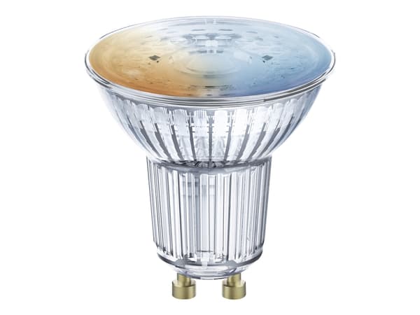 LEDVANCE SMART+ - LED-pære for søkelys - form: PAR16 - GU10 - 4.7 W (ekvivalent 50 W) - klasse F - avstembar hvit - 2700-6500 K - gjennomsiktig